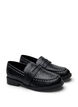 Large - Mocassins en cuir avec clous, Noir, Packshot image number 1