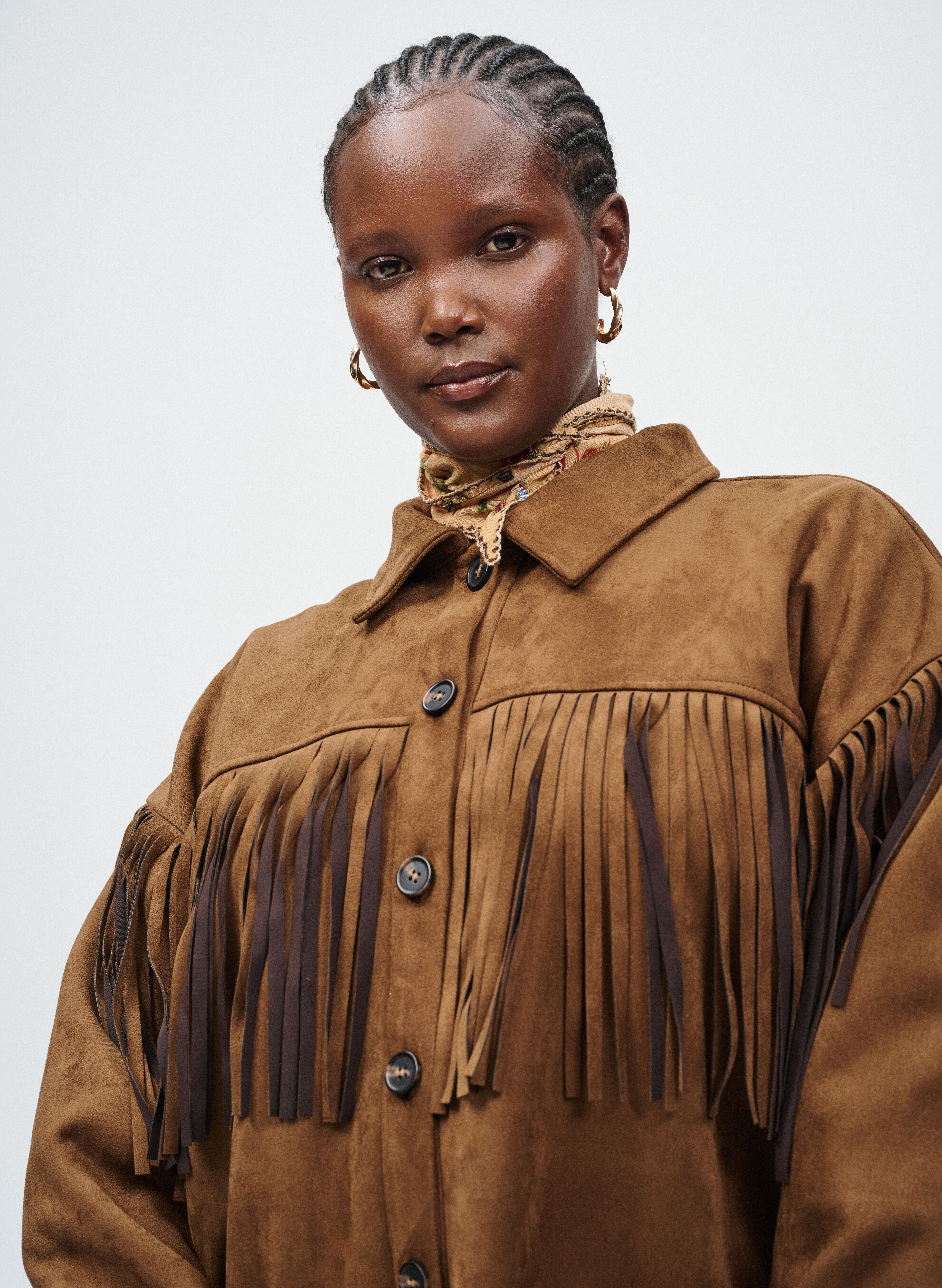 Zizzi Ensemble en simili cuir su&eacute;d&eacute;, , Model