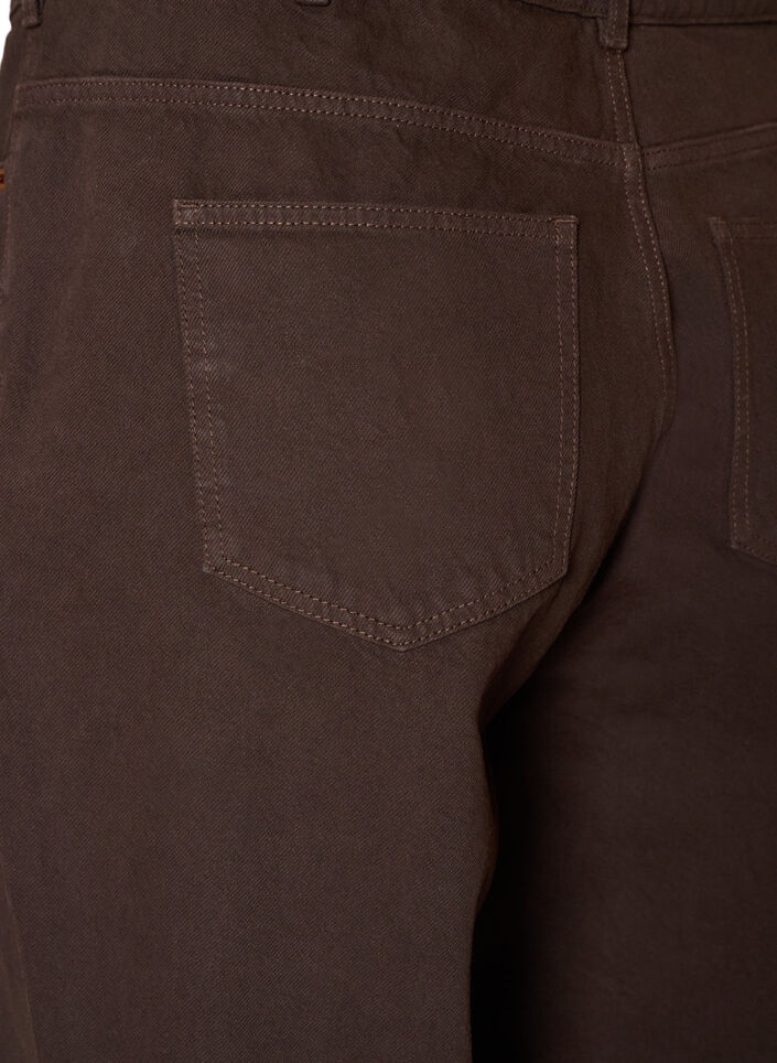 Jean Kiana coupe droite de couleur, Marron, Packshot image number 3