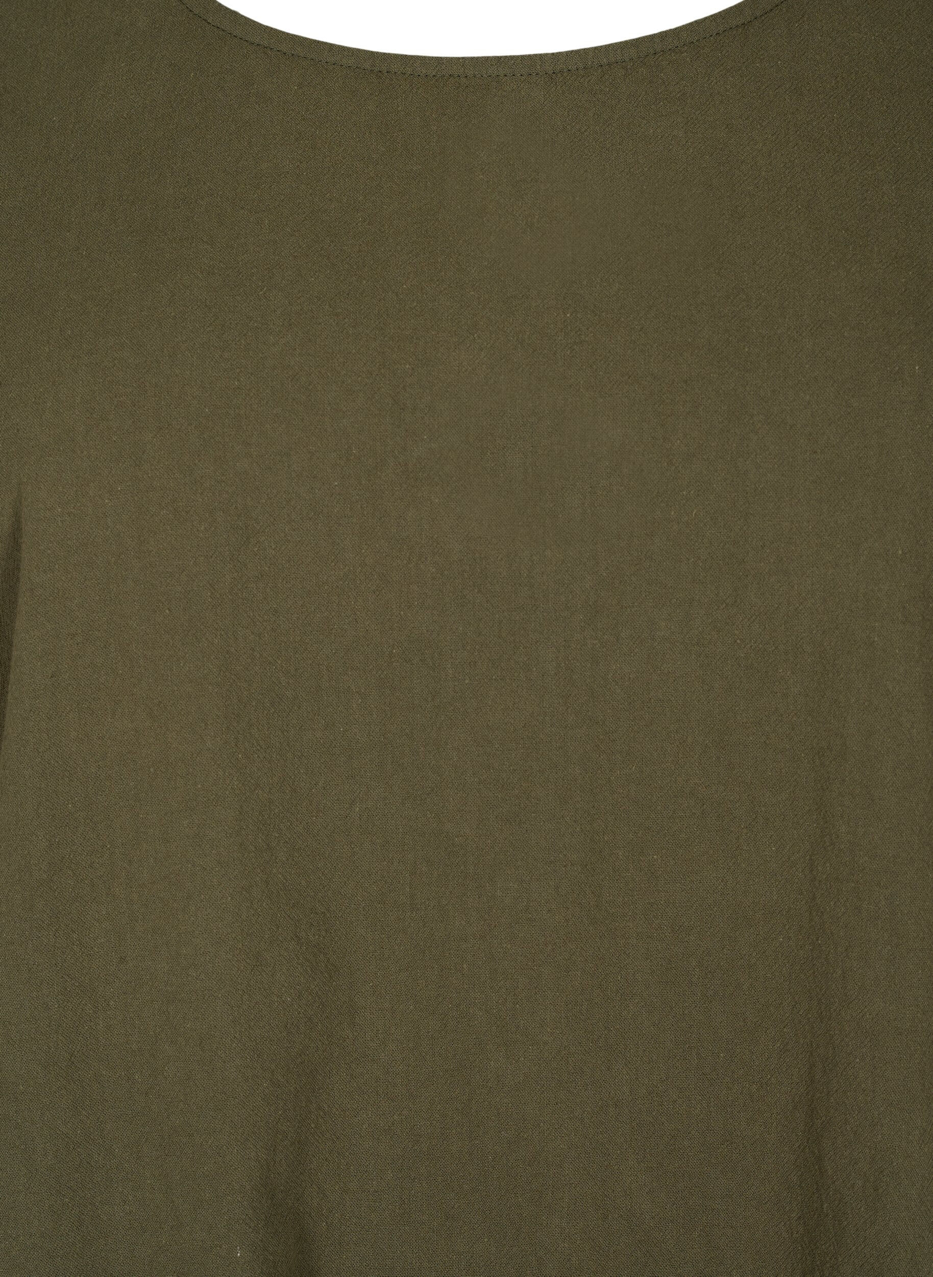 Zizzi FLASH - Tunique &agrave; manches courtes en coton, Forest Night, Packshot image number 2