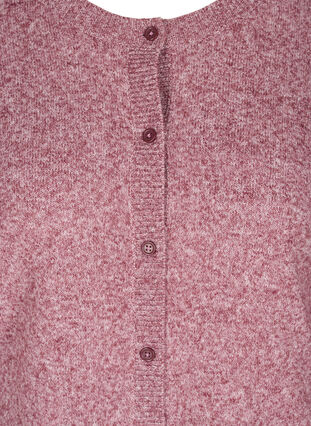 Cardigan court en tricot mélangée avec fermeture boutonnée, Port Royal Mel., Packshot image number 2