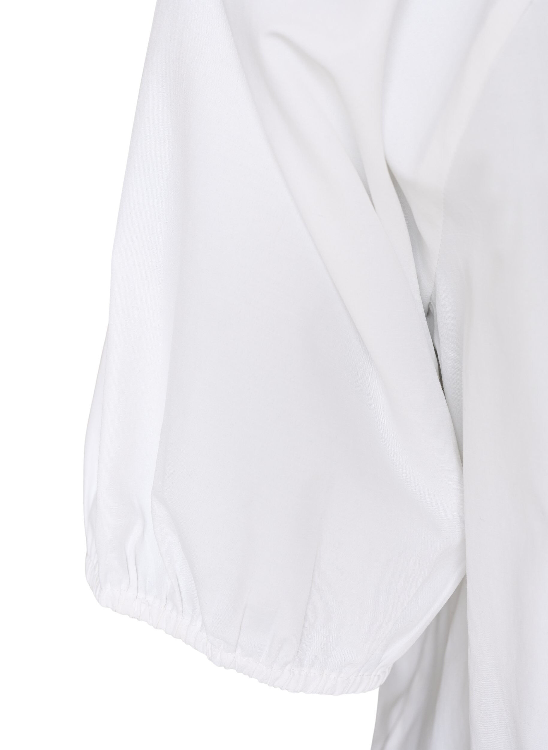 ZizziOverhemdblouse met knoopsluiting en strikceintuur, Wit, Packshot image number 3
