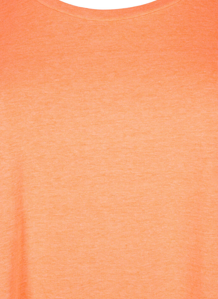 T-shirt en coton néon, Corail, Packshot image number 2
