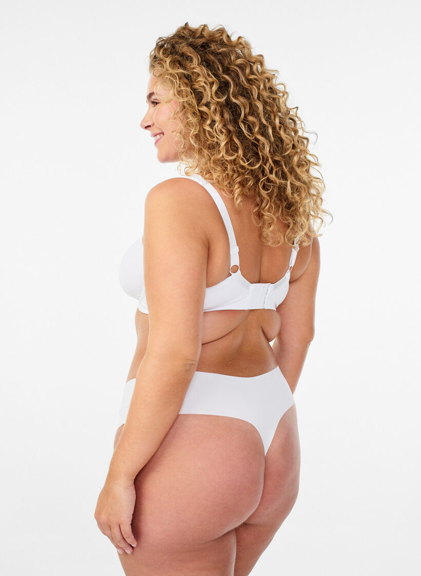 Comfort-bh met beugel en voorgevormde cups, Wit, Model image number 2