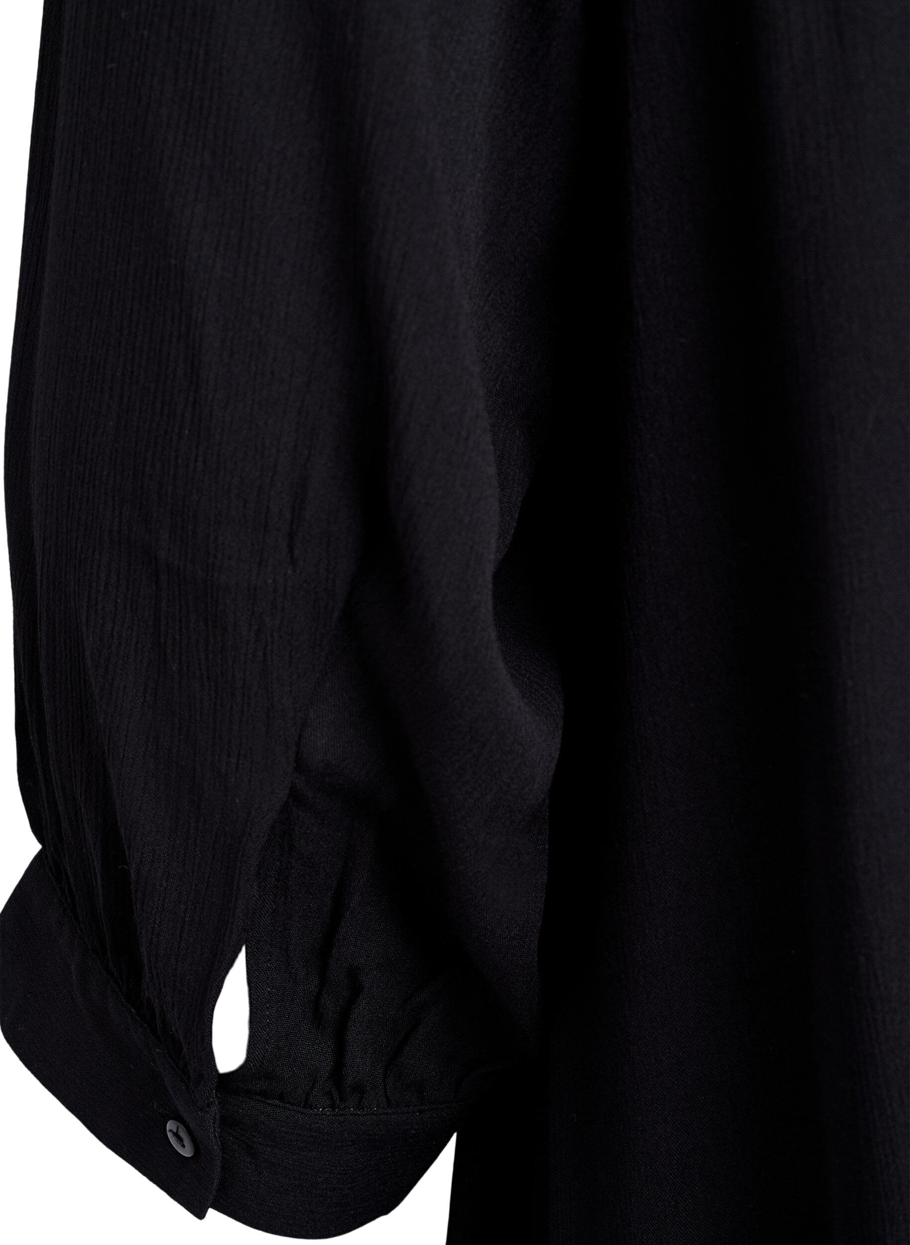 ZizziTuniek met 3/4 mouwen en een A-lijn snit, Zwart, Packshot image number 3