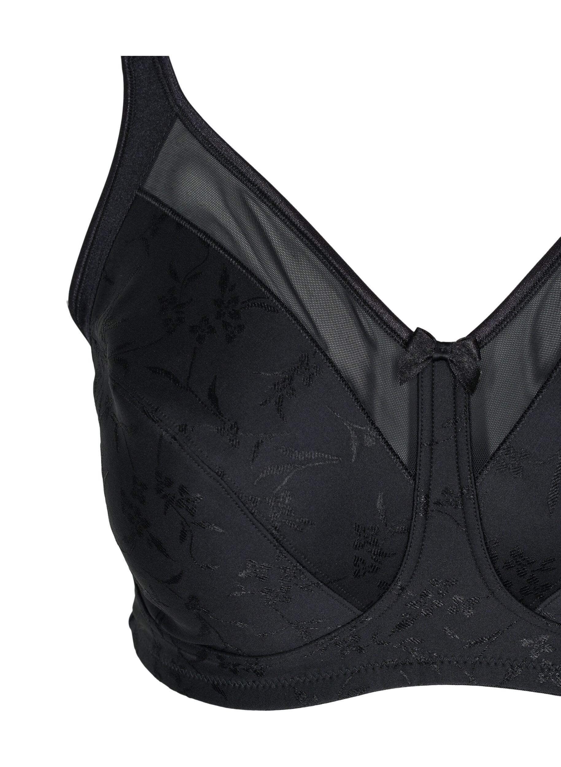 ZizziBeha met mesh details, Black, Packshot image number 2