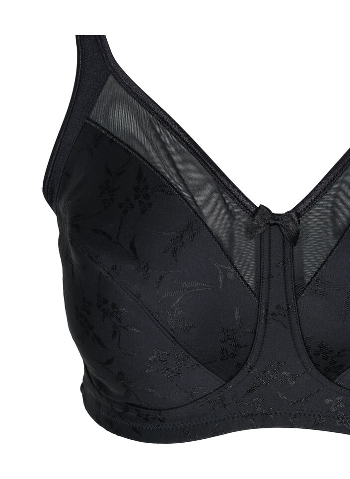 Beha met mesh details, Black, Packshot image number 2