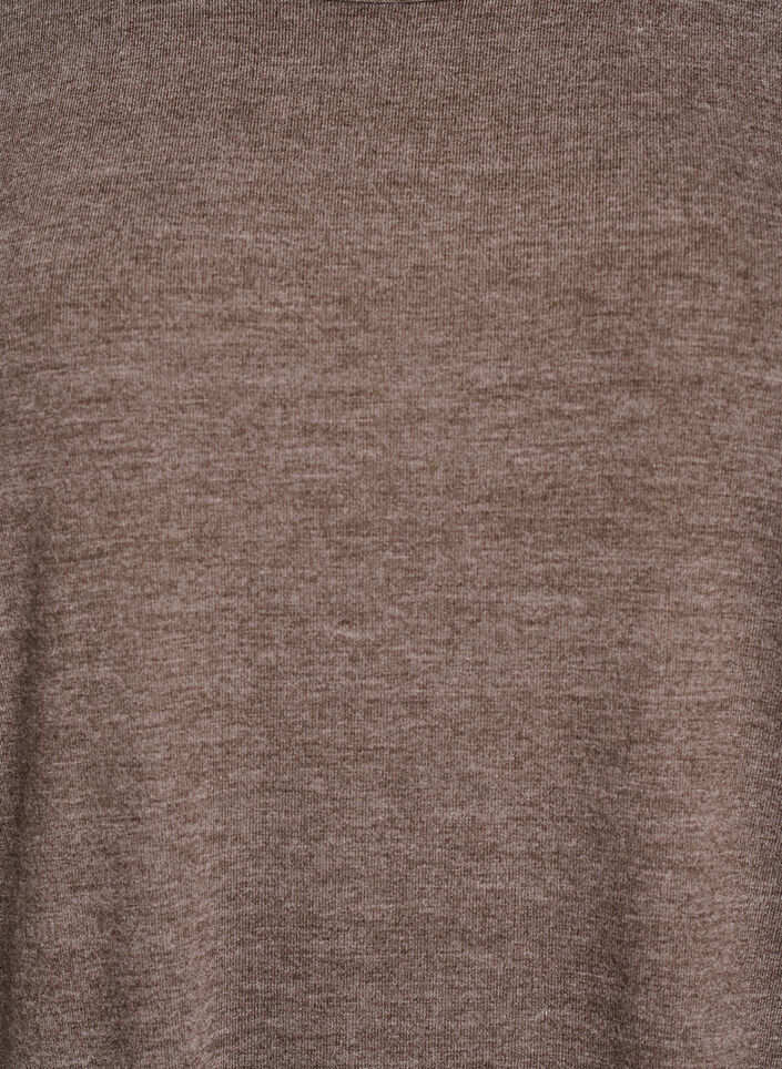 Blouse en jersey avec manches 3/4, Marron, Packshot image number 2
