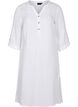 Robe en coton à manches 3/4, Bright White, Packshot image number 0
