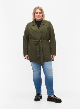Trench-coat avec ceinture et poches, Grape Leaf, Model image number 2