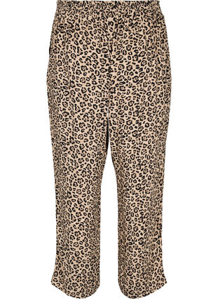 Pantalon en viscose avec imprimé léopard, Leo AOP, Packshot image number 1