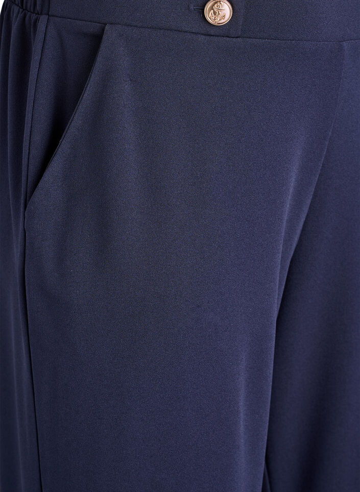Losse broek met zakken, Blauw, Packshot image number 2