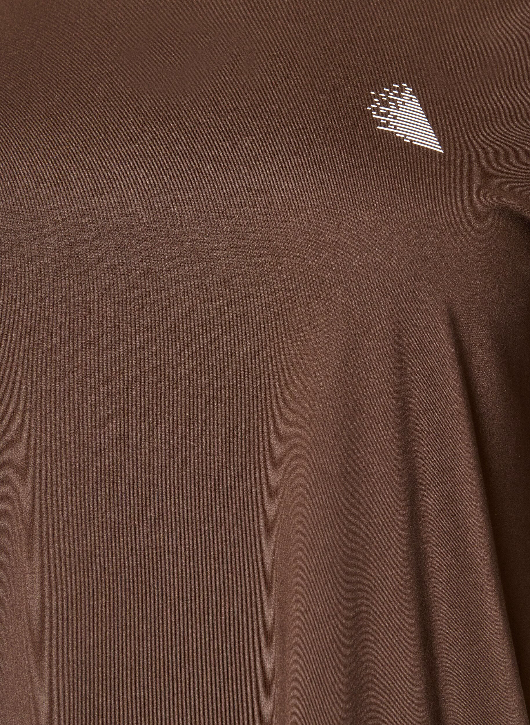 ZizziSporttop met 3/4 mouwen, Bruin, Packshot image number 2