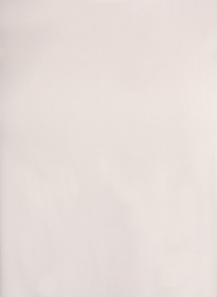 Chemisier tiss&eacute; &agrave; manches courtes et col rond, Beige, Packshot image number 2