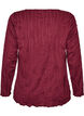 Blouse en jersey ondul&eacute;, Bordeaux, Packshot image number 1