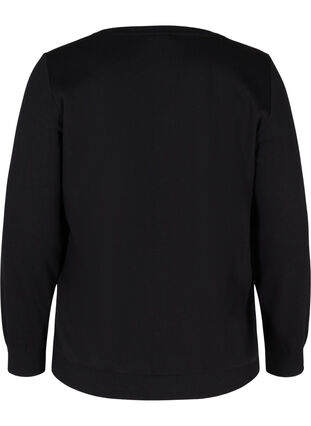 Kerst sweatshirt, Black Jolly, Packshot image number 1