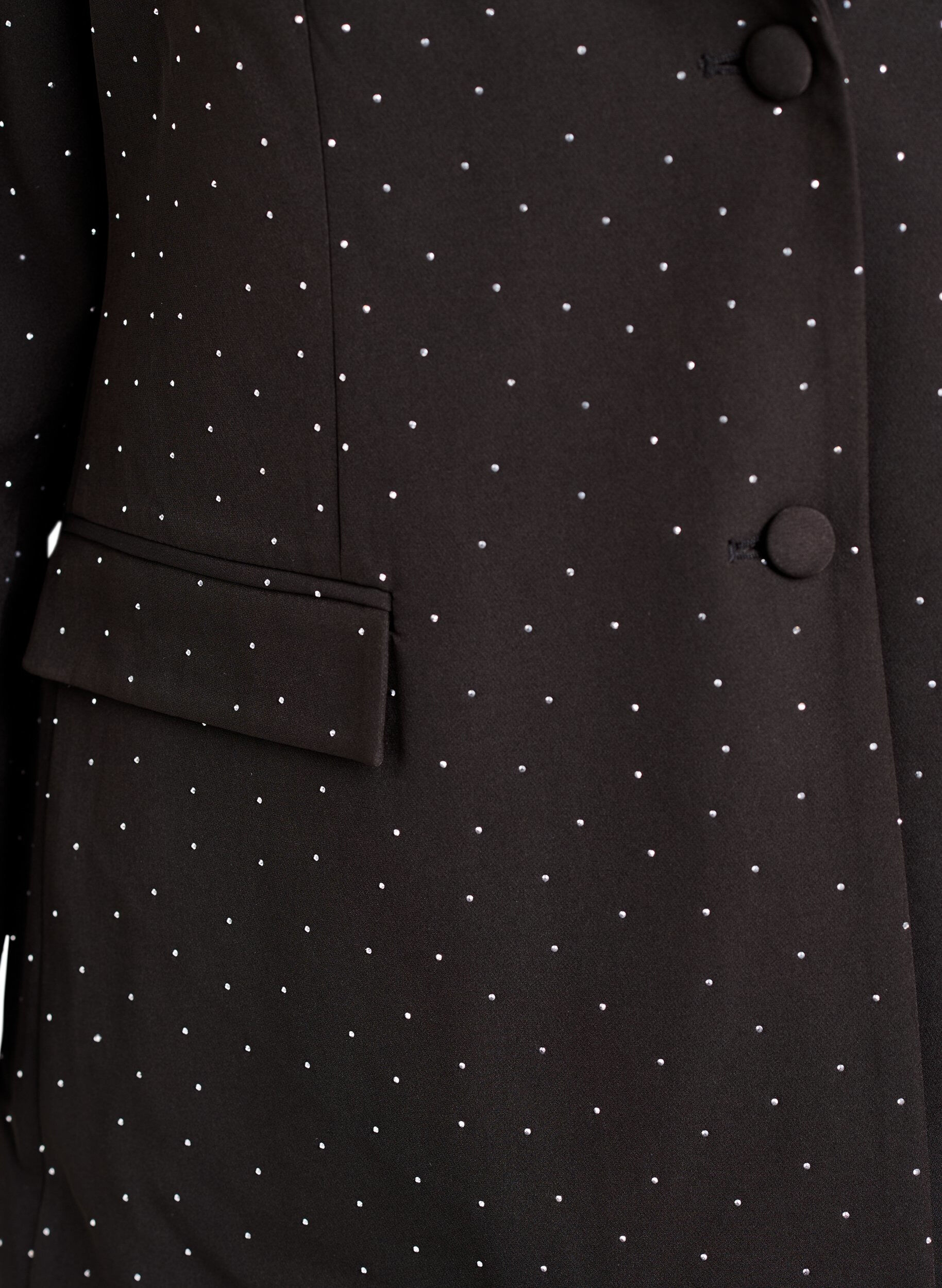 ZizziBlazer met strass-steentjes, Zwart, Packshot image number 2