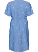 Robe chemise en coton avec des fleurs brod&eacute;es, Bleu Clair, Packshot image number 1