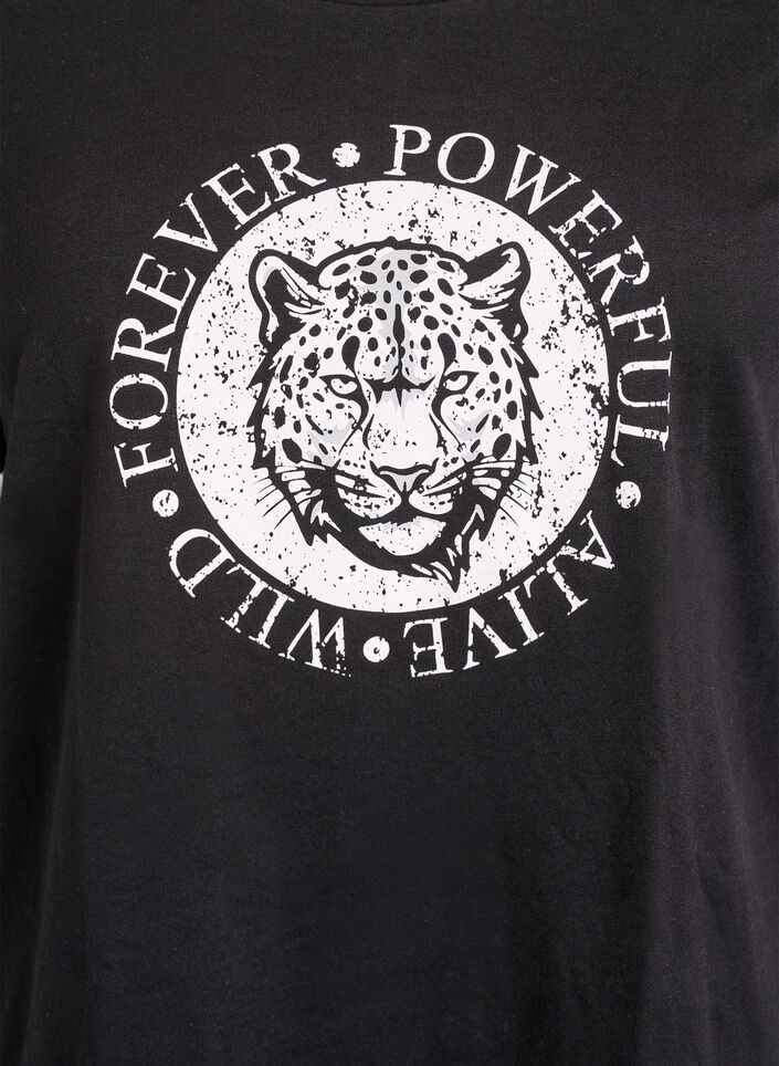 T-shirt imprim&eacute;, Noir, Packshot image number 2