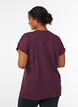 Los workout T-shirt met korte mouwen, Donker Bordeaux, Model image number 2