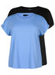 Lot de deux t-shirts &agrave; manches courtes, Bleu Clair, Packshot image number 0