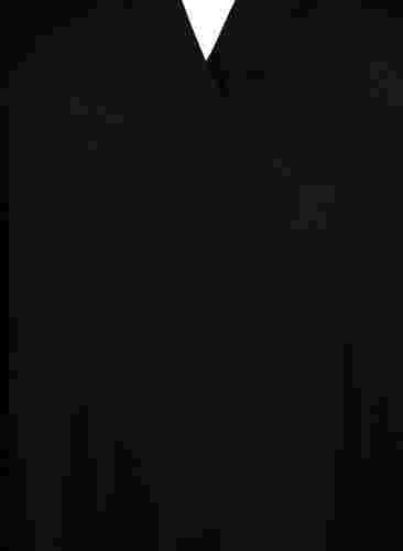 Tunique en viscose avec encolure en V, Black , Packshot image number 2