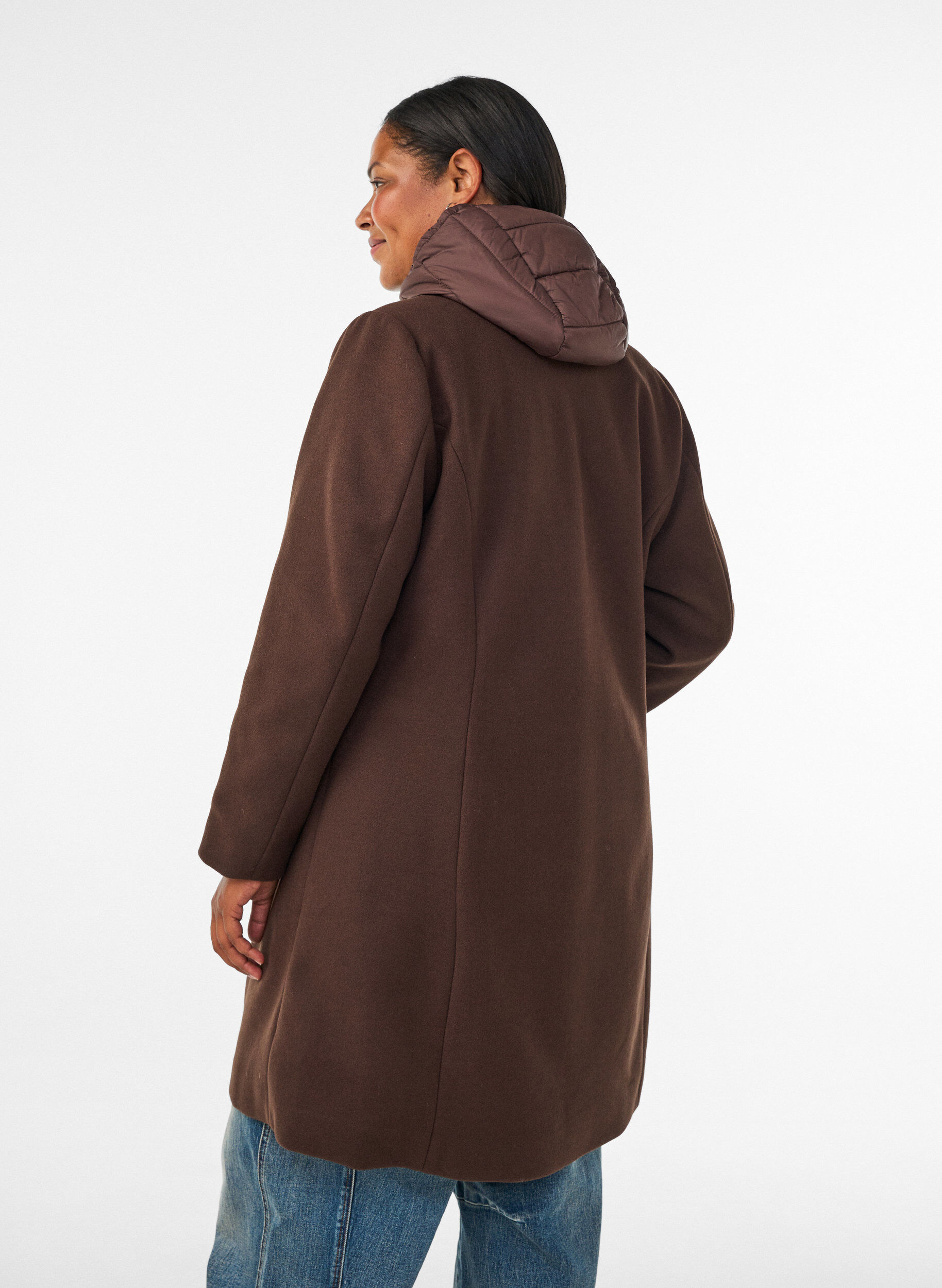 ZizziManteau avec insert matelass&eacute; amovible, Marron, Model image number 2