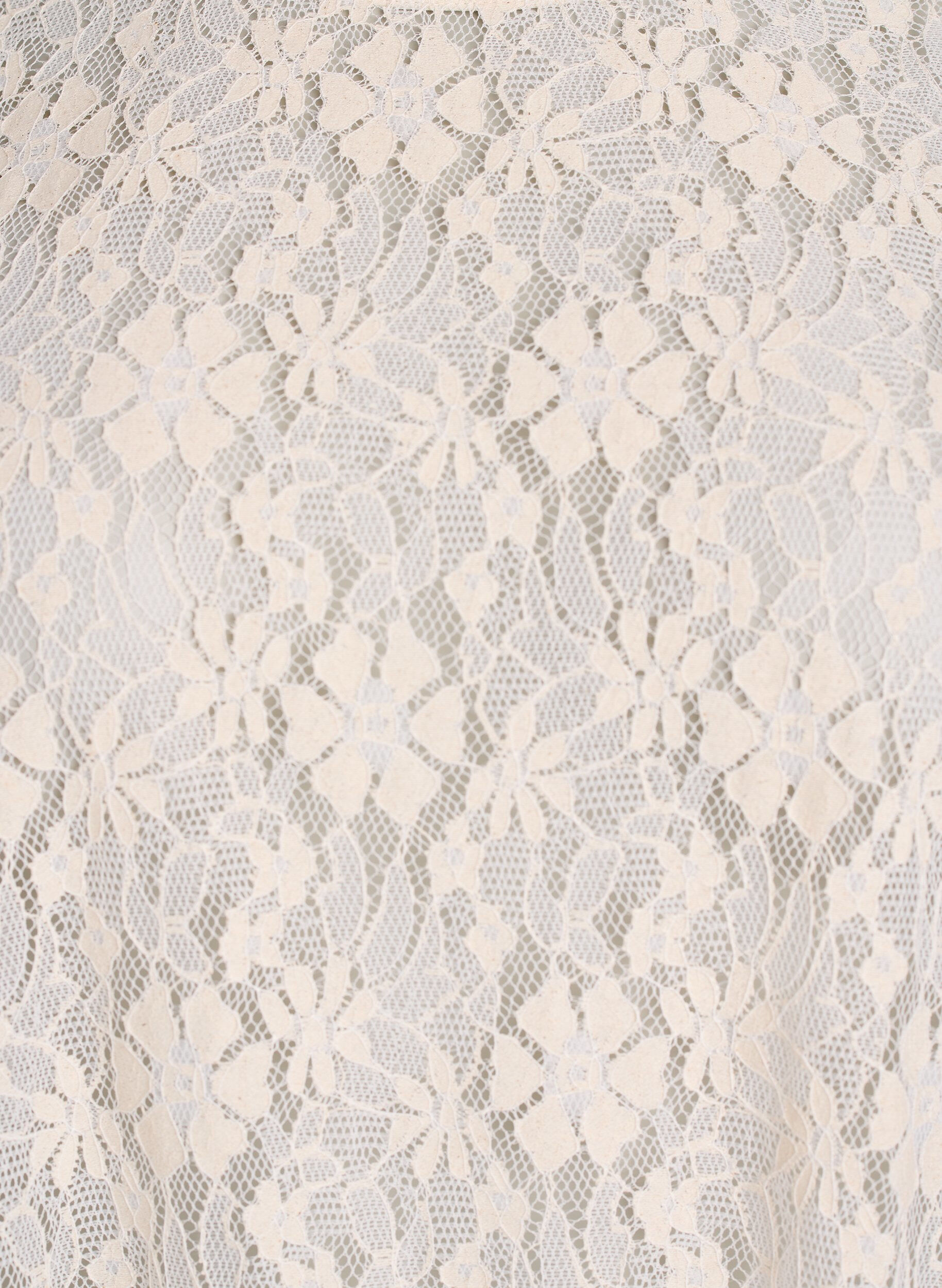 Zizzi Blouse en dentelle avec manches 3/4, Vanille, Packshot image number 2