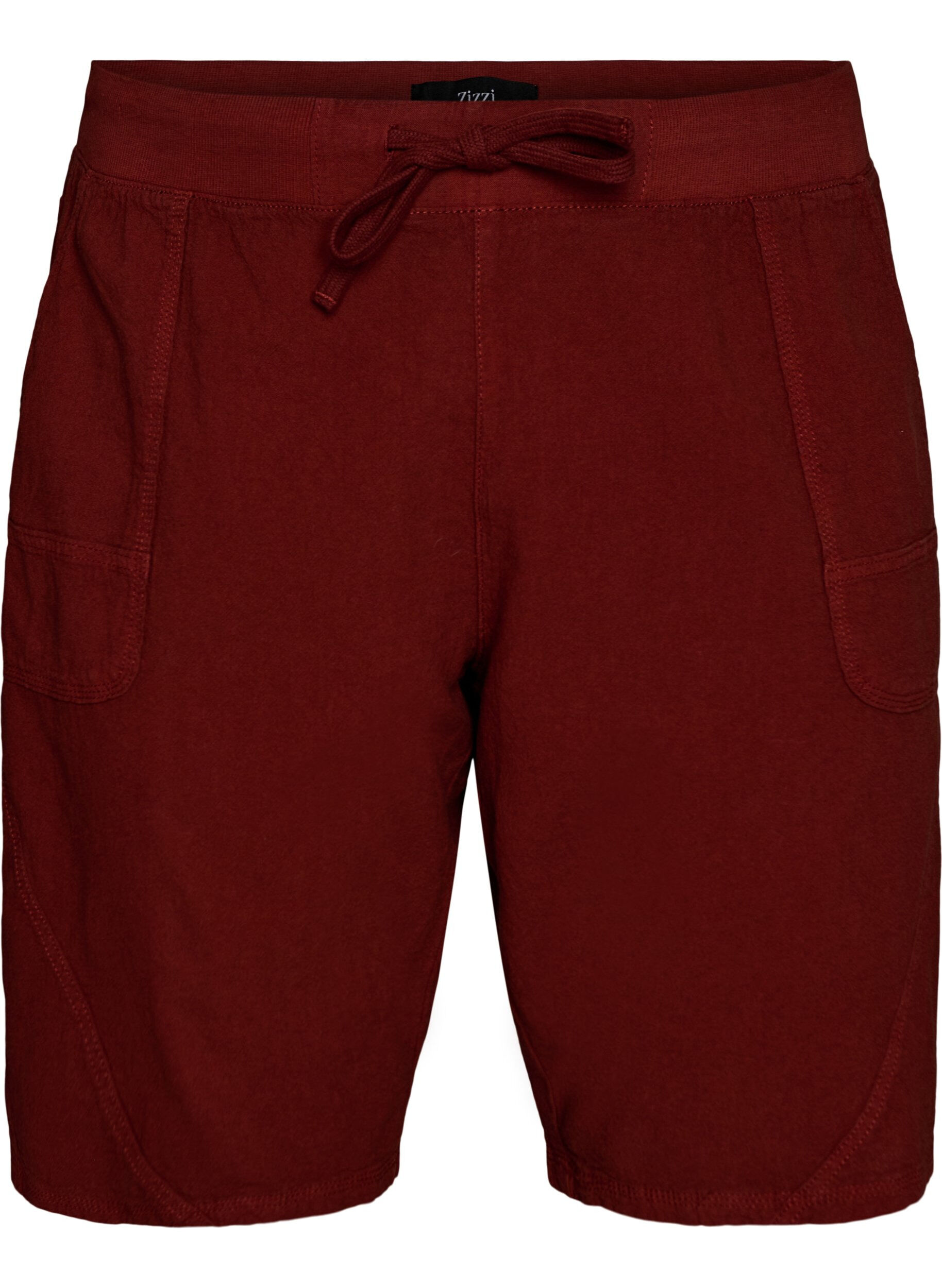 Losse katoenen short met zakken