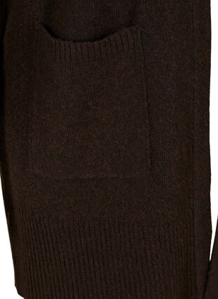Cardigan en maille chinée avec poches, Coffee Bean Mel., Packshot image number 3