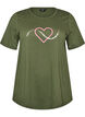 T-shirt met motief, Groen, Packshot image number 0