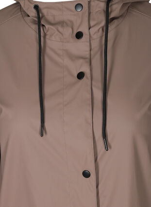 Imperméable à capuche avec coutures étanches, Iron, Packshot image number 2