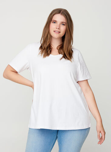 T-shirt basique, Bright White, Model image number 0