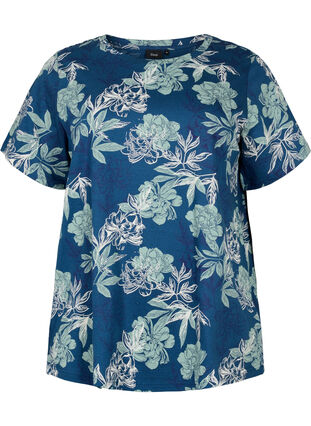 T-shirt de pyjama oversize avec imprimé, Insignia Blue AOP, Packshot image number 0