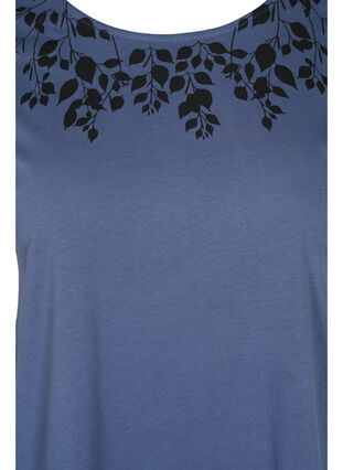 T-shirt en coton avec détails imprimés, Vintage Ind mel Leaf, Packshot image number 2