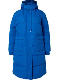 Longue veste polaire avec poches et capuche, French Blue, Packshot
