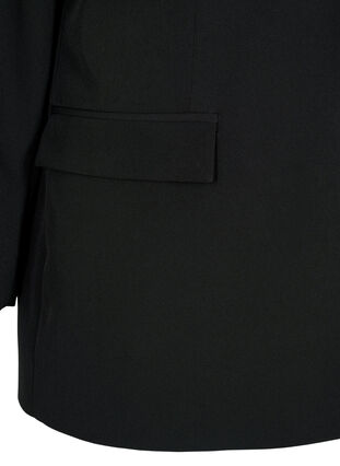 Blazer classique avec fermeture à boutons, Black, Packshot image number 3