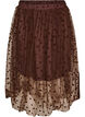Jupe midi en tulle avec des c&oelig;urs, Marron, Packshot image number 0