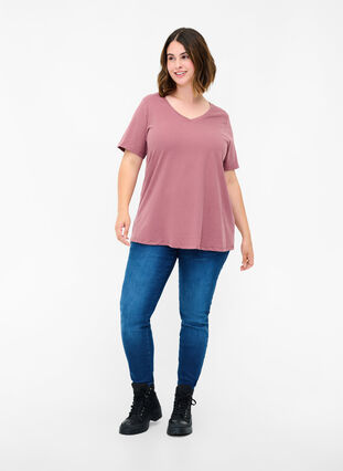 T-shirt basique, Rose Taupe, Model image number 2