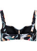 Bikinitop met print, Leaf Print, Packshot image number 1