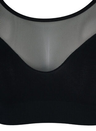 Soutien-gorge doux avec de la résille, Black, Packshot image number 2