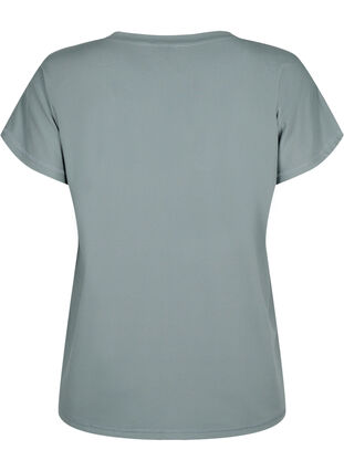 T-shirt de sport ample avec col en V, Balsam Green, Packshot image number 1