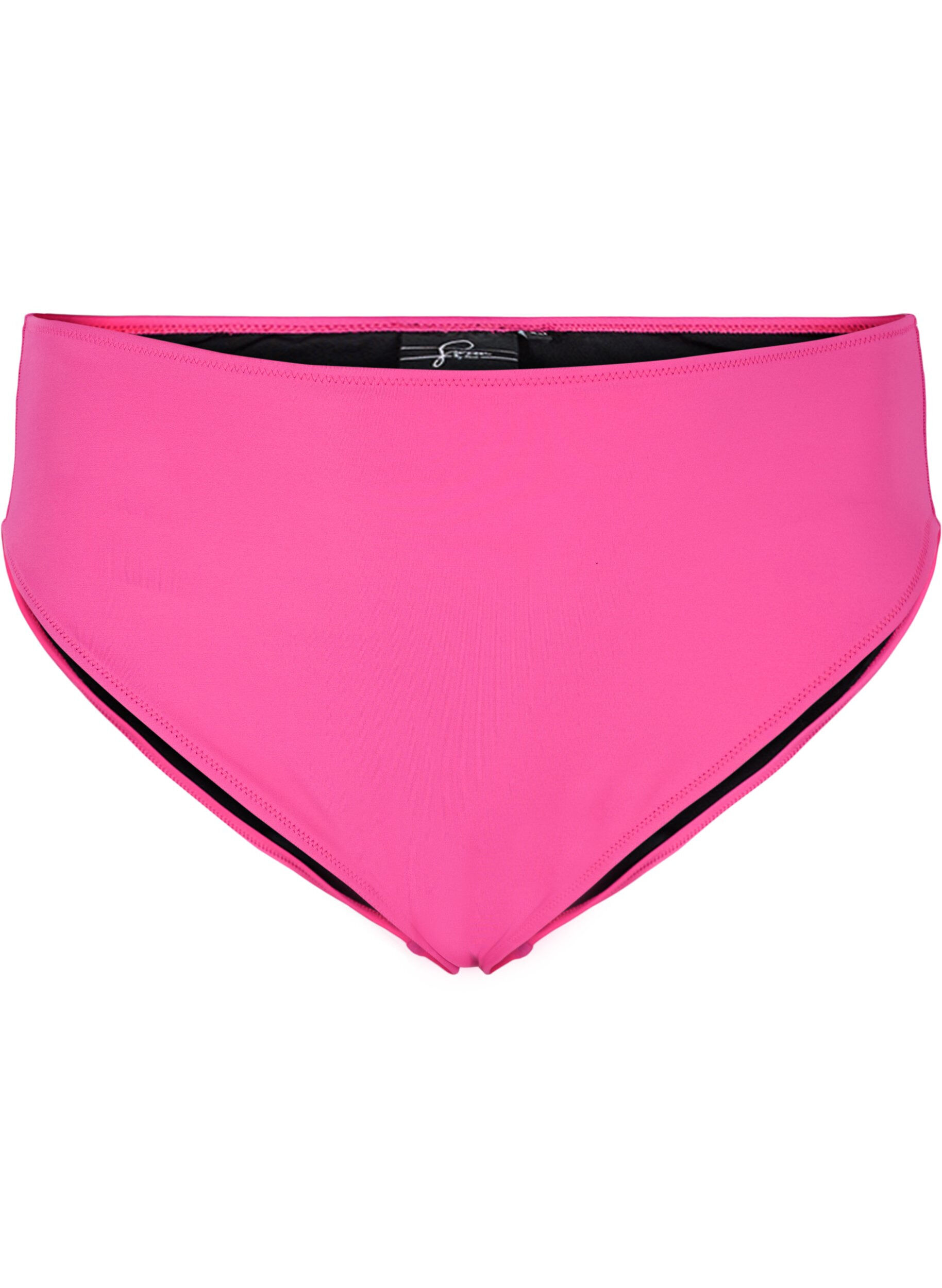 Zizzi Culotte de bikini ta&iuml; taille haute, Rose, Packshot image number 0