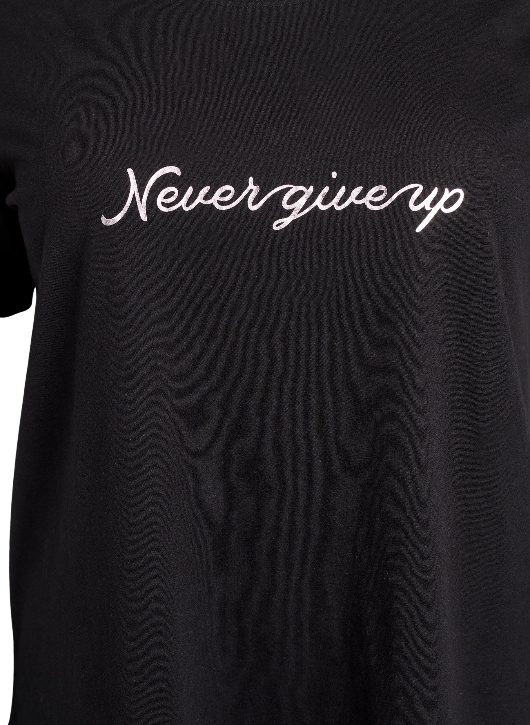 ZizziT-shirt imprim&eacute;, Noir, Packshot image number 2