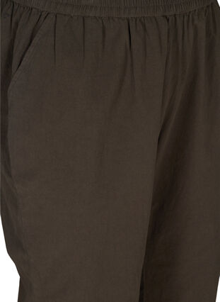 Pantalon court en coton, Khaki Green , Packshot image number 2