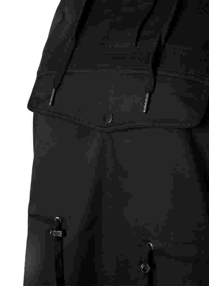 Anorak avec capuche et poche, Black, Packshot image number 3