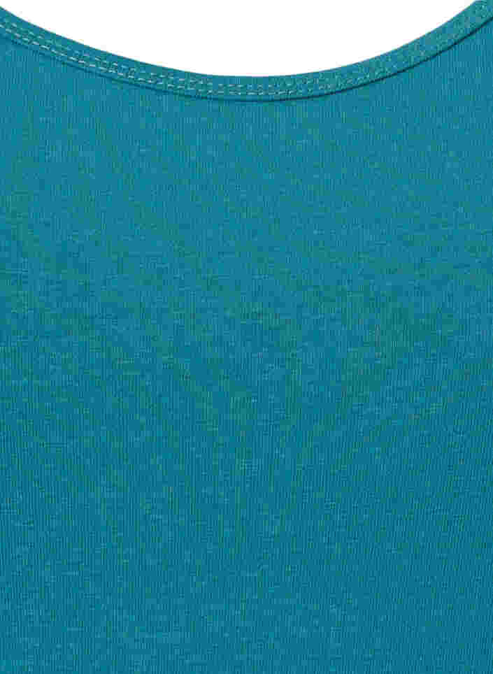 Haut basique en coton, Brittany Blue, Packshot image number 2