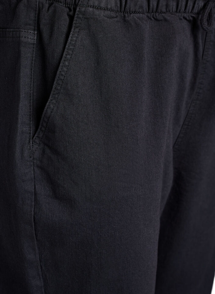 Pantalon de jogging en denim avec des poches, Noir, Packshot image number 2