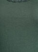 Haut avec bordure en dentelle, Vert fonc&eacute;, Packshot image number 2