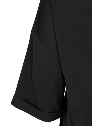 Oversized tuniek met ritssluiting, Black, Packshot image number 3